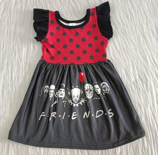 A3-3-1 Friend Girl's Halloween Horror Dress
