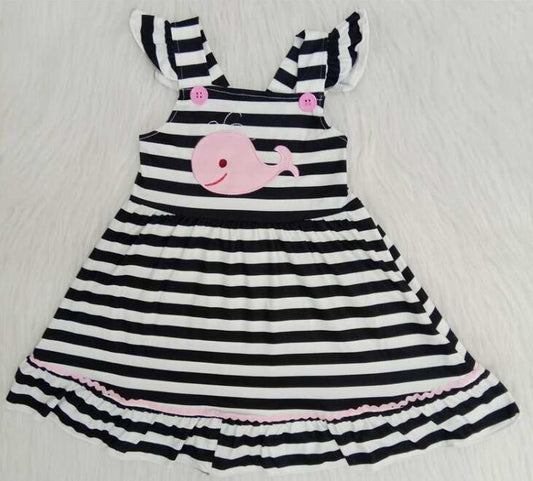 C4-22 Cute you little whale girl dress