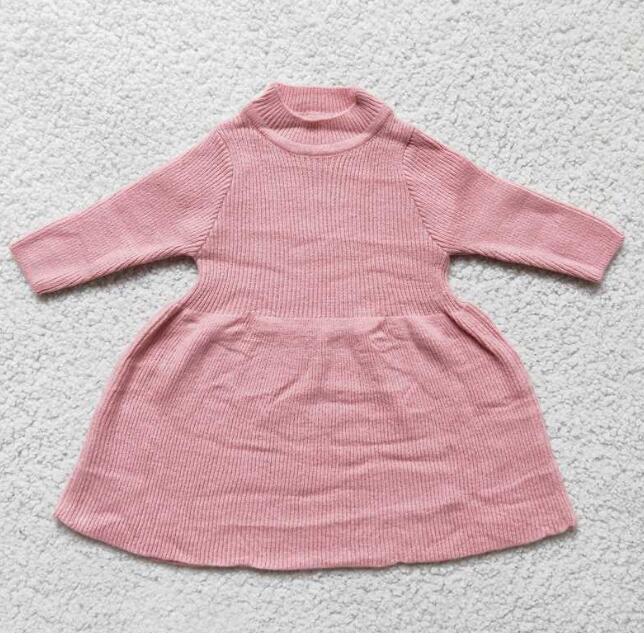 6 A5-13 Girls Knitted Sweater Dress
